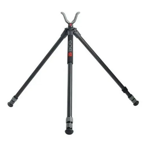 Tripod DeadShot® łączy lekki design, trwałe aluminiowe nogi, szybkie blokady wysokości oraz gumowy spoczynek BOG dla stabilnych i precyzyjnych strzałów.