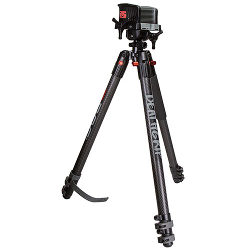 BOG™ DeathGrip Carbon Fiber Tripod to najstabilniejszy statyw na rynku, lekki i przenośny, z mocnymi nogami z włókna węglowego i bezpiecznym mocowaniem broni.