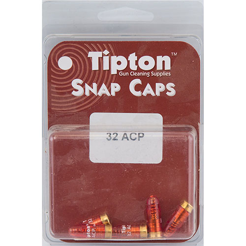 Snap Caps Tipton 32 ACP to idealne akcesoria do ochrony iglicy, sprawdzania spustu i rozładowania sprężyn podczas przechowywania broni.