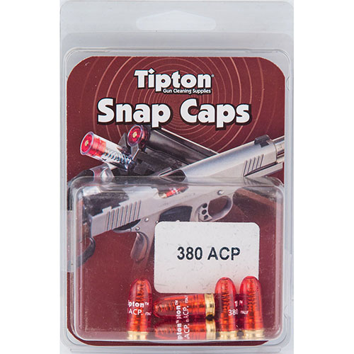 Snap Caps Tipton 380 ACP to idealne rozwiązanie do ochrony iglicy, regulacji spustu i rozluźnienia sprężyn kurkowych przy przechowywaniu broni.
