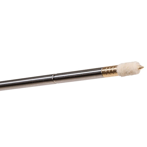 Zestaw Tipton Pistol Pellet Kit zawiera wytrzymałe, sprasowane filcowe pelletki do czyszczenia kal. .17-.50, łatwiejsze w użyciu niż patyczki, zapewniające lepsze dopasowanie.