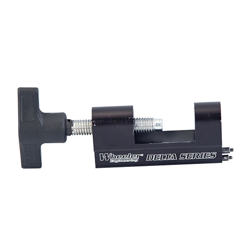 Narzędzie Wheeler Delta Series AR Trigger Guard Install Tool umożliwia szybkie i łatwe instalowanie lub wymianę trigger guard, co zwiększa efektywność pracy.