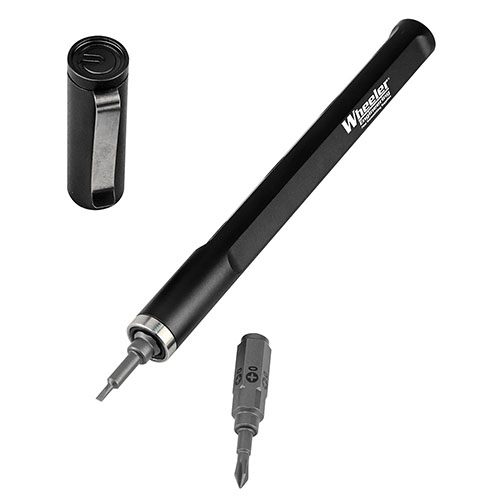 Wheeler Micro Multi-Driver Tool Pen to wygodny narzędzie, które pomieści 5 bitów oraz ma miejsce na 12 dodatkowych, wykonane z aluminium dla trwałości.