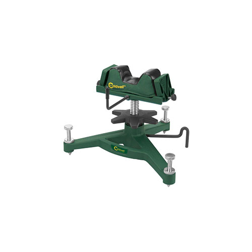 Caldwell The Rock Deluxe Shooting Rest to solidny stół strzelecki, który zapewnia precyzyjne powtarzalne strzały, idealny do testowania celności broni i amunicji.