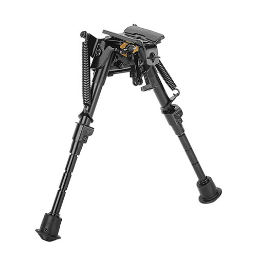 Bipod Caldwell XLA 6-9" zapewnia stabilne wsparcie do strzelania, łatwo mocowany do broni, dostępny w 4 wysokościach oraz w modelach standardowych i pivot.