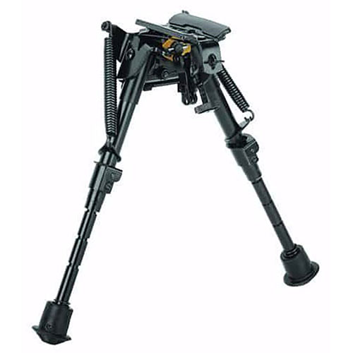 Bipod Caldwell® XLA zapewnia stabilne wsparcie do strzelania, łatwo mocując się do większości broni. Wysokość nóg można łatwo regulować.