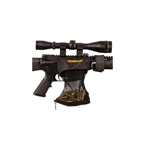 Caldwell AR-15 Brass Catcher to praktyczne akcesorium, które zbiera wylotowe łuski, chroni przed gorącymi łuskami i pomieści około 30 sztuk.