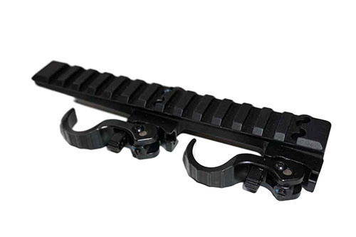 Picatinny Riser BH15 L160 od ERATAC zapewnia solidne mocowanie akcesoriów oraz podnosi celowniki red dot na ergonomiczną wysokość dla lepszej widoczności.