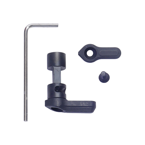 Ambidextrous Safety Selector 45° od Schmeisser zapewnia wygodną obsługę dzięki podwójnej operacji 45°/90°, ergonomicznym kontrolom i łatwej instalacji.