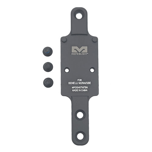 RMR SHOTGUN PLATE od MEPROLIGHT zapewnia solidne mocowanie dla optyki na strzelbach Benelli M2/M4/SBE, zwiększając precyzję i komfort strzelania.