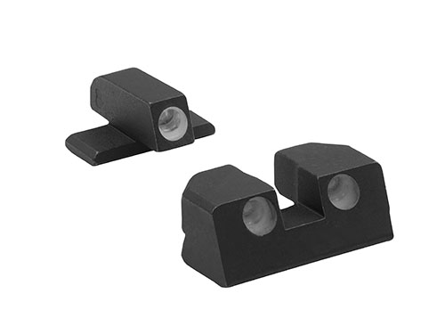 MEPROLIGHT® Tru-Dot® to samoczynnie podświetlane przyrządy celownicze, które zwiększają celność w każdych warunkach oświetleniowych, idealne do pistoletów Springfield XD.