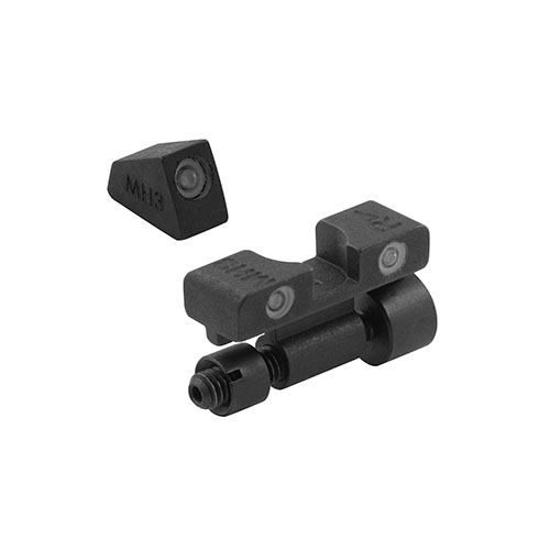 MEPRO Tru Dot ADJUSTABLE SIGHTS zapewniają doskonałą widoczność w każdych warunkach oświetleniowych, zwiększając skuteczność trafień o ponad 85%.