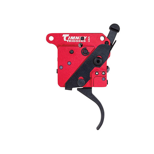 Zwiększ precyzję strzałów dzięki spustowi TIMNEY 2-stage do Remington 700, z bezpieczeństwem i regulowanym punktem przełamania od 1,5 lb do 3 lb.