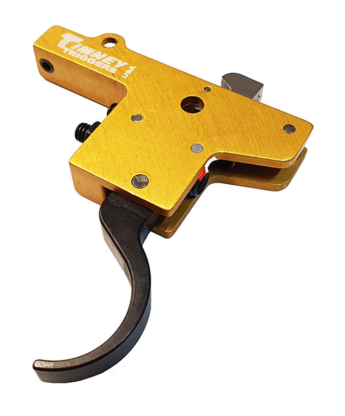 Zmienny opór spustu od 1,5 do 4 lb, wykonany z aluminium, z szerokim, ząbkowanym spustem. Łatwy montaż i precyzyjna regulacja dla Mauser M93/M96.