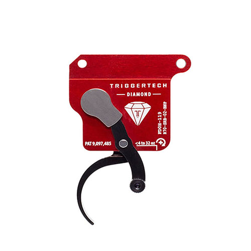 TRIGGERTECH Rem700 Diamond Bottom Safety poprawia precyzję strzałów dzięki Frictionless Release Technology™, oferując niezawodność i trwałość w trudnych warunkach.