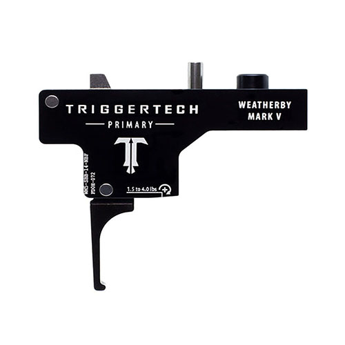 TRIGGERTECH Weatherby Mark V Primary to niezawodny spust z technologią Frictionless Release, oferujący zerowy luz, krótkie przejście oraz odporność na korozję.