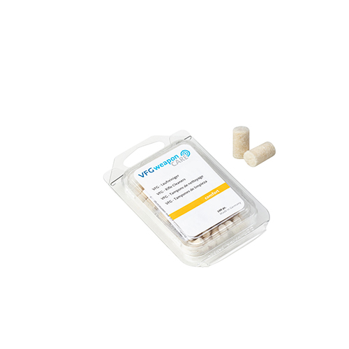 VFG COMFORT to skuteczne czyściki do lufy dla kal. 4-4.5mm, idealne do lekkiego brudu oraz nawilżania, w opakowaniu 100 sztuk.