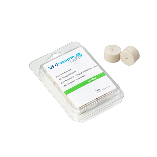 VFG COMFORT to 25 sztuk czyścików do lufy kal. 12, idealny do lekkiego brudu oraz konserwacji, zapewnia łatwe czyszczenie i pielęgnację broni.