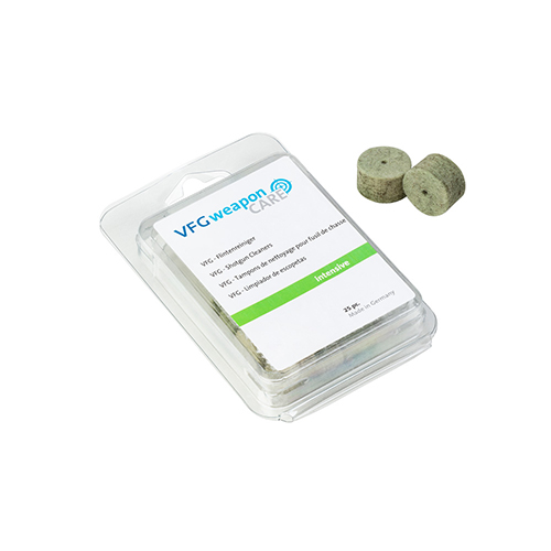 INTENSYWNY czyścik do lufy VFG łączy zalety wełny filcowej z efektywnością szczotek, skutecznie usuwając brud z lufy 12 GA bez zarysowań.