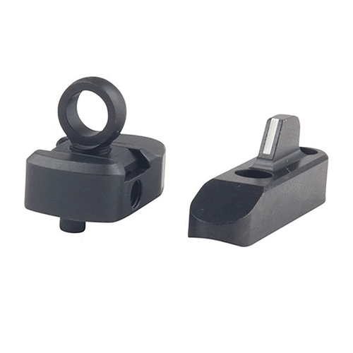 Zestaw celowników Ghost Ring do Marlin 336/1894/30AS oferuje szybsze celowanie dzięki regulowanemu tylnemu celownikowi i białemu celownikowi przedniemu.