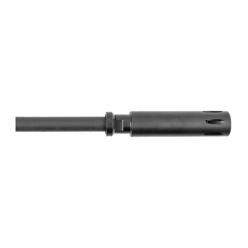 Flash hider Brownells XM177 z pierścieniem granatowym, wykonany ze stali 8620L, idealny do replik XM177, długość 4.335