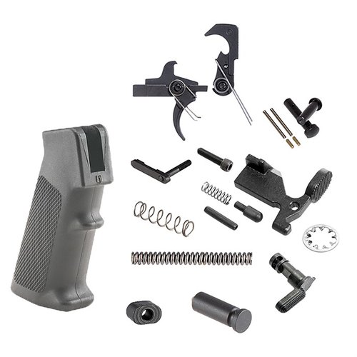 Zestaw BRN-180 Lower Parts Kit od Brownells zawiera wszystkie niezbędne elementy do budowy dolnej części, eliminując zgadywanie i oszczędzając czas!