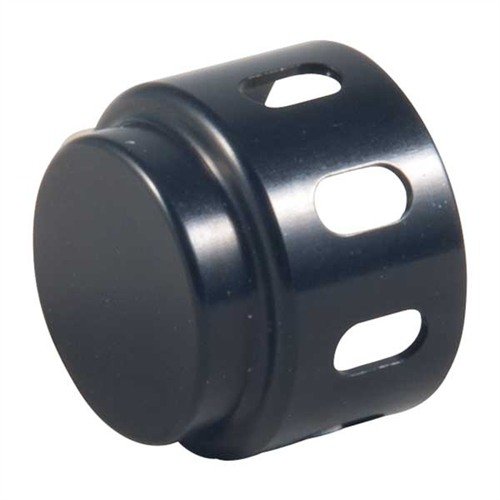 Wzmocnione, trwałe zamienniki fabrycznych followerów do strzelby MOSSBERG 500 w kalibrze 20, wykonane z aluminium, dostępne w kolorze czarnym.