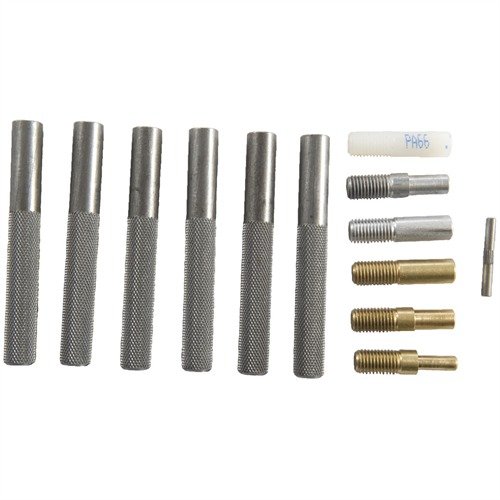 Zestaw 6 niezastąpionych młotków nylonowo-mosiężnych z wymiennymi końcówkami, idealny dla rusznikarzy i mechaników, zapewniający precyzyjne i bezuszkodzeniowe działanie.