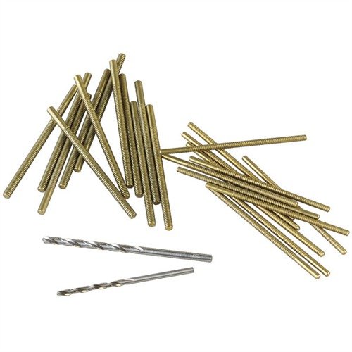 Zestaw STOCK REPAIR PIN KIT umożliwia łatwe naprawy pękniętych kolb za pomocą ACRAGLAS, zapewniając mocniejsze niż nowe połączenia dzięki precyzyjnym wkładkom.