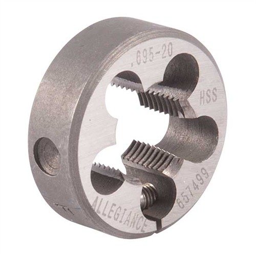 Dzięki precyzyjnym narzędziom Brownells Revolver Barrel/Frame Dies, uzyskasz trwałe gwinty do rewolwerów Smith & Wesson® K Frame, zapewniając profesjonalną jakość.