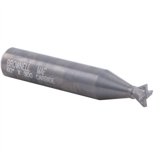 Narzędzie CARBIDE FRONT SIGHT DOVETAIL CUTTER umożliwia precyzyjne cięcie rowków do montażu celowników, wykonane z solidnego węglika, idealne do twardych stali.