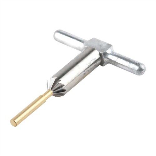 Zestaw 12-flutowych narzędzi do wygładzania wylotów broni zapewnia precyzyjne wykończenie, eliminując niedoskonałości, bez ryzyka uszkodzenia gwintu.