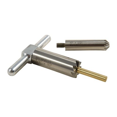 Zestaw BRASS ONE CALIBER umożliwia precyzyjne prostowanie i fazowanie wylotów broni, zapewniając czyste wyjście pocisku i szybsze ładowanie.