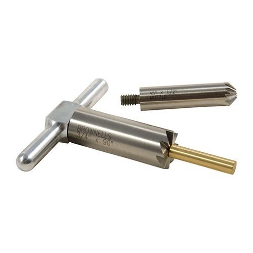 Zestaw BRASS ONE CALIBER umożliwia precyzyjne prostowanie i fazowanie wylotów broni, zapewniając czysty wylot pocisku oraz szybkie załadunki.