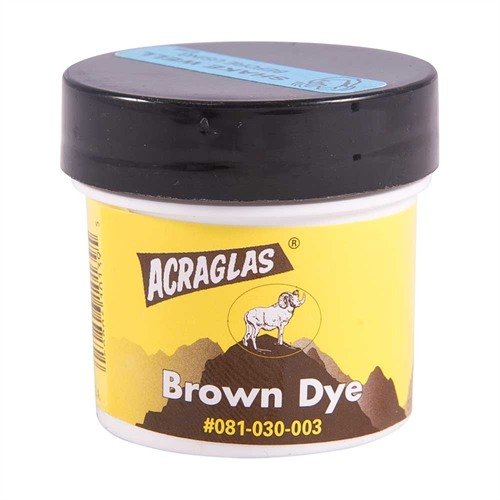 ACRAGLAS® DYE w kolorze brązowym idealnie barwi epoksyd, zapewniając równomierny kolor, doskonały do naprawy i ukrywania linii mocowania.