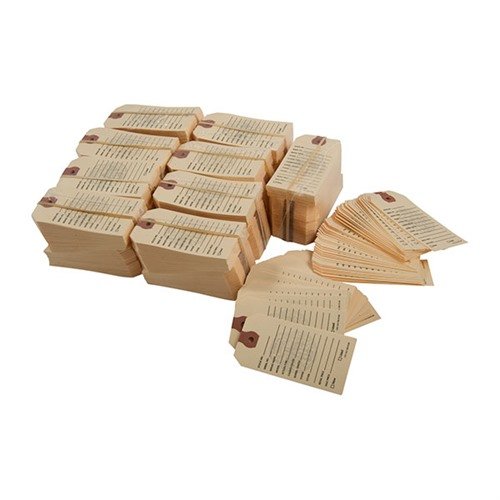 Etykiety cenowe do broni ułatwiają sprzedaż, umożliwiając porównania i dostarczając wszystkie istotne informacje w jednym miejscu. 1000 sztuk.