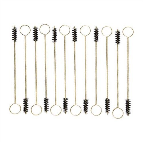 Oszczędzający czas pędzel do czyszczenia broni z nylonowymi włosami, idealny do usuwania miedzi i brudu, z mosiężnymi uchwytami, które nie rysują lufy.