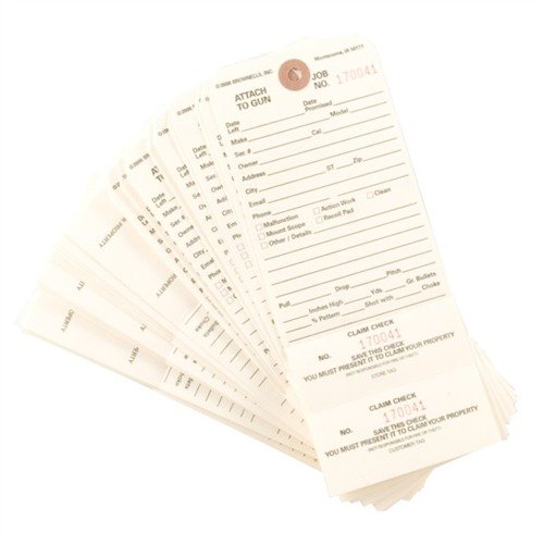 Podwójne stawki roszczeń BROWNELLS zapewniają pełną kontrolę nad naprawami, eliminując pomyłki dzięki identycznym numerowanym odcinkom dla klienta i sklepu.