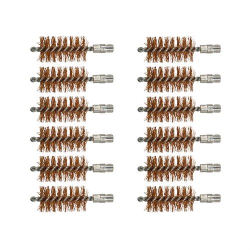 Szczotki DOUBLE-TUFF™ z grubymi włosami z brązu fosforowego skutecznie usuwają najtrudniejsze zanieczyszczenia w lufach pistoletów, karabinów i strzelb.