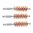 BROWNELLS DOUBLE-TUFF BRONZE PISTOL BRUSH 10MM/40 CALIBER 3 PACK