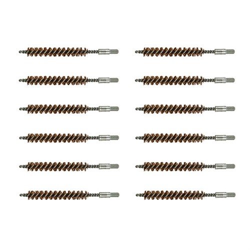 Podwójnie wytrzymała szczotka do lufy z grubym włosiem z brązu fosforowego skutecznie usuwa trudne zanieczyszczenia z broni palnej, nie rysując luf.