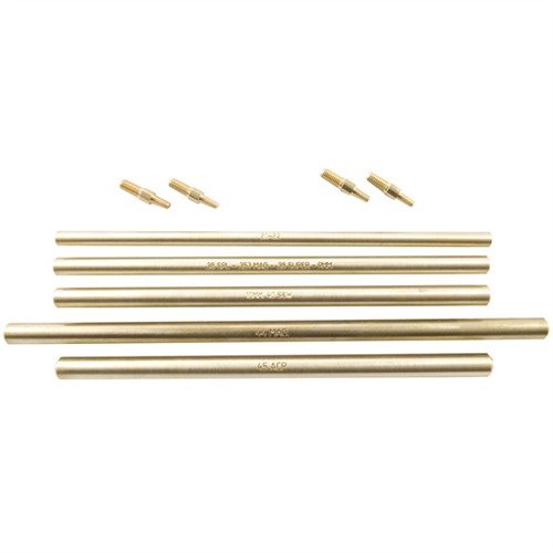 Zestaw SQUIB ROD pozwala bezpiecznie usunąć zacięte pociski dzięki mosiężnym prętom, które idealnie pasują do lufy i nie uszkadzają jej.