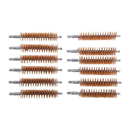 Standardowe szczotki mosiężne do lufy Brownells zapewniają długowieczność i dokładne czyszczenie dzięki jednoczęściowej konstrukcji i wysokiej jakości włosiu mosiężnemu.