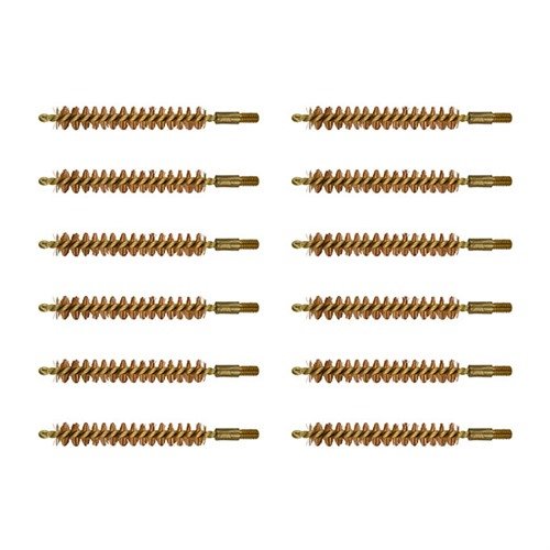 Szczotka do lufy z mosiężnym rdzeniem, wykonana z brązu fosforowego, zapewnia długotrwałe czyszczenie bez rysowania lufy. Idealna do precyzyjnych broni.