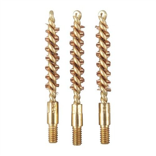 Szczotki do czyszczenia z mosiądzu, bezpieczne dla lufy, o długiej żywotności, idealne do pistoletów kal. .22, zapewniają dokładne czyszczenie bez zarysowań.