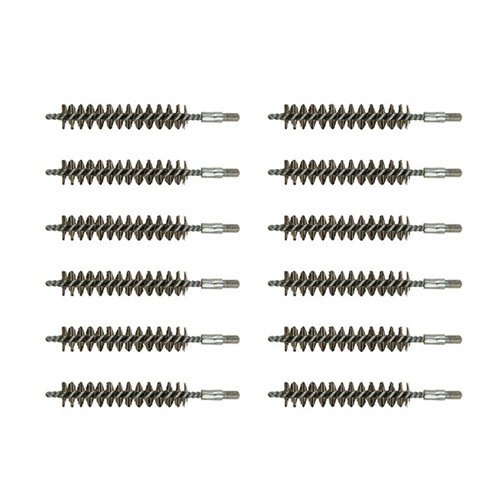 Wysokiej jakości szczotki ze stali nierdzewnej do czyszczenia luf, pakowane w wygodne zestawy 12 sztuk, idealne do usuwania ciężkich zanieczyszczeń.