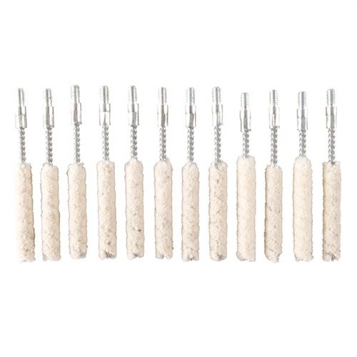 Mopy bawełniane Brownells skutecznie wchłaniają środki czyszczące, a ich naturalne działanie szorujące usuwa zanieczyszczenia, idealne do aplikacji Moly Bore Paste.