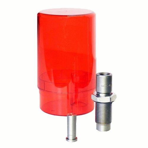 Zestaw do sizingu pocisków Lee to najszybszy sposób na sizing odlewanych pocisków, pasuje do każdej jednostopniowej prasy i automatycznie osadza gas check.