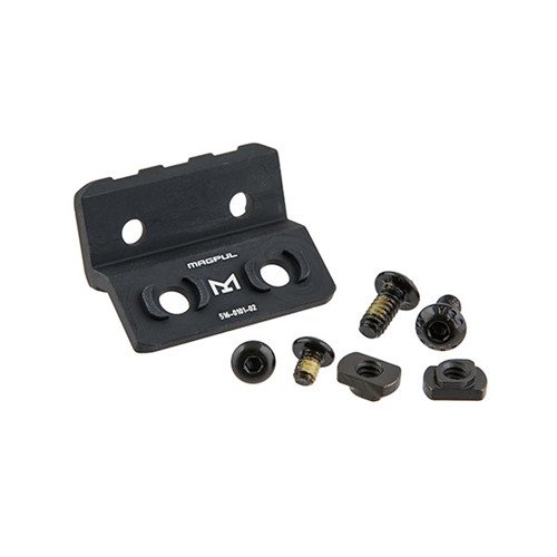 M-LOK Offset Light/Optic Mount to ambidextrynowy uchwyt do montażu świateł i optyki na rękojeściach M-LOK, wykonany z anodowanego aluminium, z bezpiecznymi krawędziami.