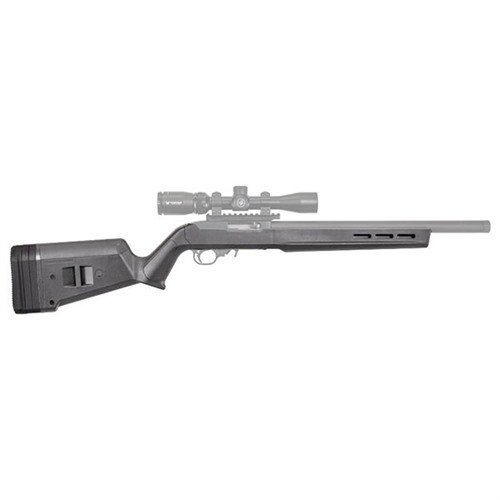 Regulowany chwyt MAGPUL RUGER 10/22 Hunter X-22 wykonany z wytrzymałego polimeru, z ergonomicznym kształtem, możliwością regulacji LOP i M-LOK do akcesoriów.